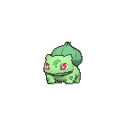 Shiny Bulbasaur as it appears in Omega Ruby & Alpha Sapphire