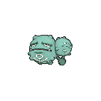 Shiny Weezing as it appears in X & Y