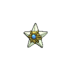 Shiny Staryu as it appears in X & Y