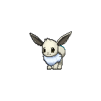 Shiny Eevee as it appears in X & Y