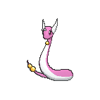 Shiny Dragonair as it appears in X & Y