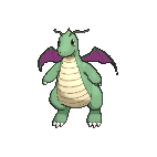 Shiny Dragonite as it appears in X & Y