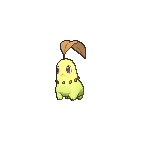 Shiny Chikorita as it appears in Omega Ruby & Alpha Sapphire