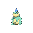 Shiny Croconaw as it appears in X & Y