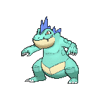 Shiny Feraligatr as it appears in Omega Ruby & Alpha Sapphire