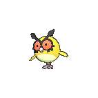 Shiny Hoothoot as it appears in X & Y