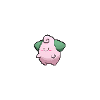 Shiny Cleffa as it appears in Omega Ruby & Alpha Sapphire