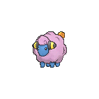 Shiny Mareep as it appears in X & Y