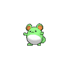 Shiny Marill as it appears in Omega Ruby & Alpha Sapphire