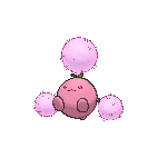 Shiny Jumpluff as it appears in X & Y