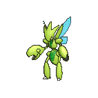 Shiny Scizor as it appears in X & Y