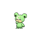 Shiny Teddiursa as it appears in Omega Ruby & Alpha Sapphire
