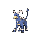 Shiny Houndoom as it appears in X & Y