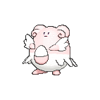 Shiny Blissey as it appears in X & Y