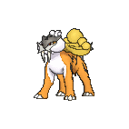 Shiny Raikou as it appears in X & Y