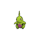 Shiny Larvitar as it appears in X & Y