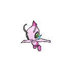 Shiny Celebi as it appears in X & Y