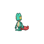 Shiny Treecko as it appears in X & Y