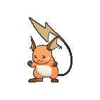 Shiny Raichu as it appears in Omega Ruby & Alpha Sapphire