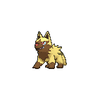 Shiny Poochyena as it appears in Omega Ruby & Alpha Sapphire