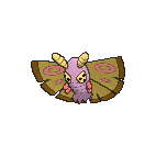 Shiny Dustox as it appears in X & Y