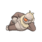 Shiny Slaking as it appears in X & Y