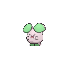 Shiny Whismur as it appears in Omega Ruby & Alpha Sapphire