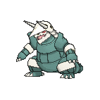 Shiny Aggron as it appears in X & Y