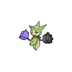 Shiny Roselia as it appears in Omega Ruby & Alpha Sapphire