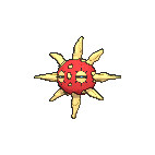 Shiny Solrock as it appears in Omega Ruby & Alpha Sapphire