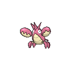 Shiny Corphish as it appears in X & Y