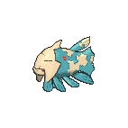 Shiny Relicanth as it appears in X & Y