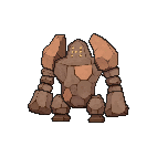 Shiny Regirock as it appears in X & Y