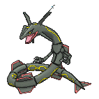 Shiny Rayquaza as it appears in X & Y