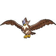 Shiny Staraptor as it appears in X & Y