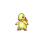 Shiny Charmander as it appears in X & Y