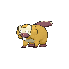 Shiny Bibarel as it appears in X & Y