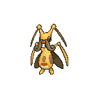 Shiny Kricketune as it appears in X & Y