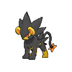 Shiny Luxray as it appears in Omega Ruby & Alpha Sapphire