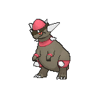 Shiny Rampardos as it appears in X & Y