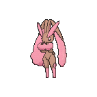 Shiny Lopunny as it appears in X & Y