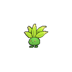 Shiny Oddish as it appears in Omega Ruby & Alpha Sapphire