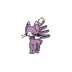 Shiny Glameow as it appears in Omega Ruby & Alpha Sapphire