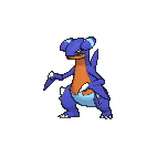 Shiny Gabite as it appears in X & Y