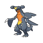 Shiny Garchomp as it appears in Omega Ruby & Alpha Sapphire