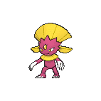 Shiny Weavile as it appears in Omega Ruby & Alpha Sapphire