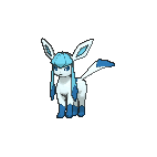 Shiny Glaceon as it appears in X & Y
