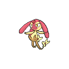 Shiny Mesprit as it appears in X & Y