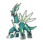 Shiny Dialga as it appears in X & Y