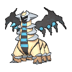 Shiny Giratina as it appears in X & Y